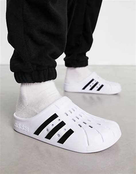 adidas clogs weiß|Adidas slippers women.